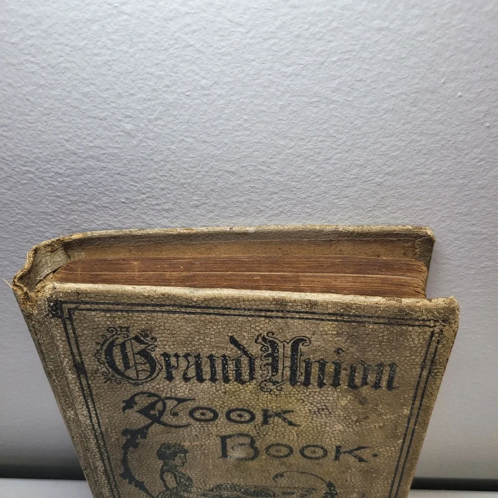 Grand Union 1902 Antique Cook Book Compton Hardcover‎ Vintage Recipes Fair